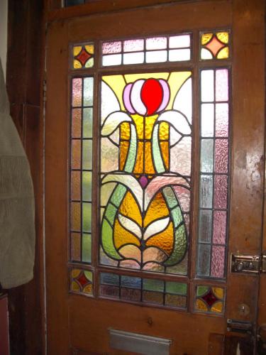 9 Panel Art Nouveau door